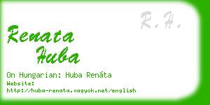 renata huba business card