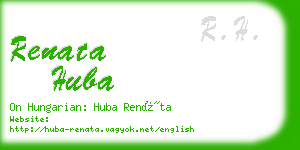 renata huba business card